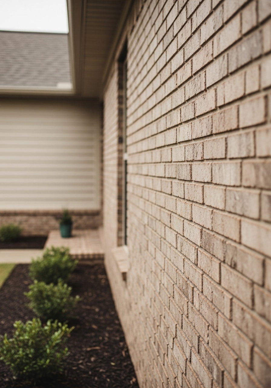 A close-up of professional craftsmanship on a home exterior in Satsuma, showing attention to detail and durability.